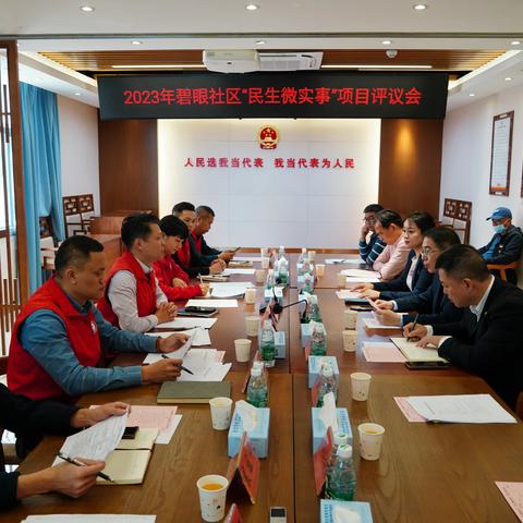碧眼社区开展2023年“民生微实事”项目评议会