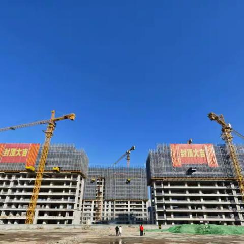 宏大建设-龙禧华府项目3#楼、6#楼封顶啦！