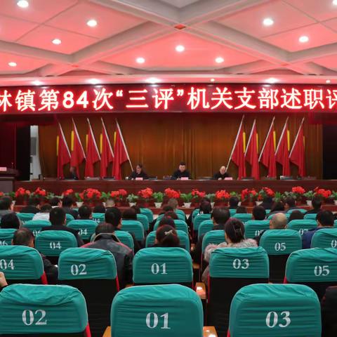 竹林镇第84次“三评”机关支部述职评议会