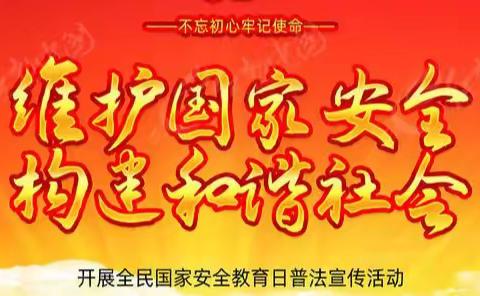 宁化县湖村中心学校“全民国家安全教育日”宣传教育