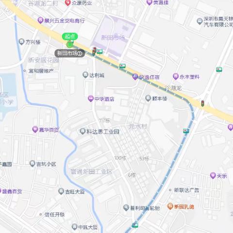 S003：新田市场——警校上车站点实景图