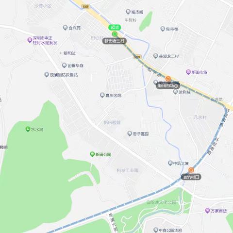 S002：新田老三村——警校上车站点实景图