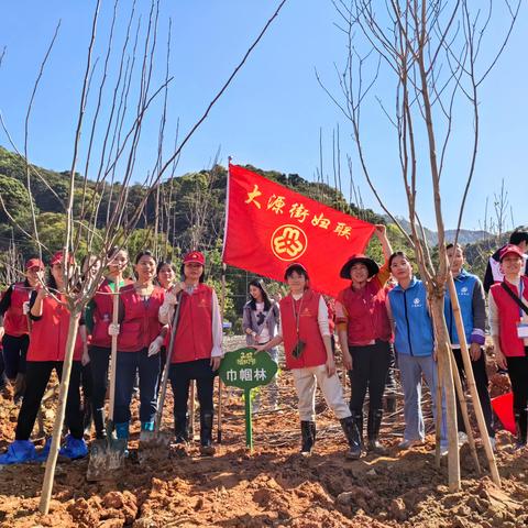 大源街：巾帼植树添新绿 绿美乡村增活力