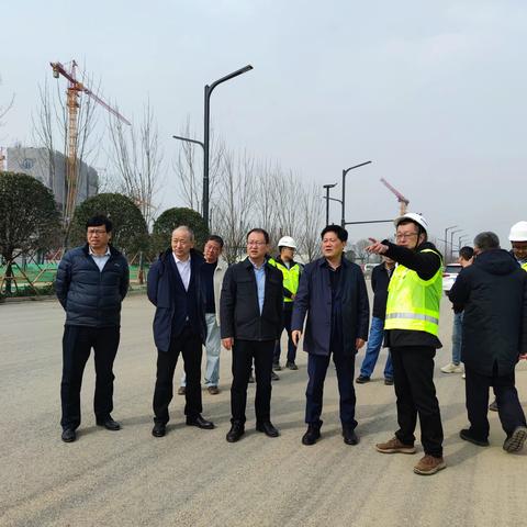 集团领导和城市客厅领导调研城市客厅项目