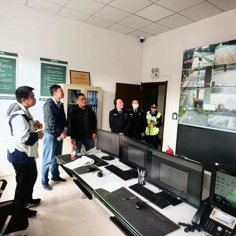 省交通厅发展中心一行三人到朝阳分公司检查指导工作