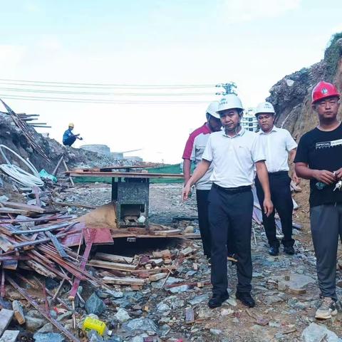 县水务局冯宗仁副局长带队检查香水湾污水处理厂及配套管网工程（一期）安全生产