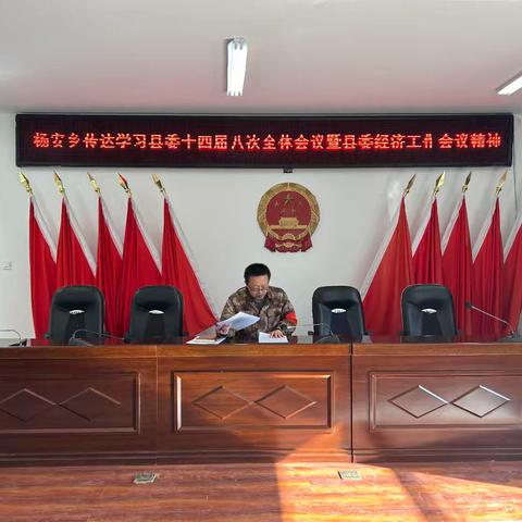 “开局就是决战、起步就是冲刺”——杨安乡学习贯彻县委十四届八次全会暨经济工作会议精神