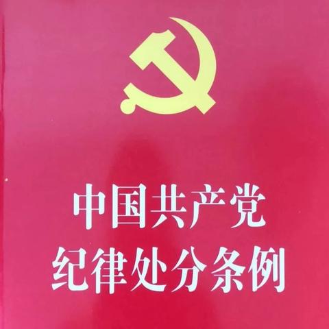 《中国共产党纪律处分条例》 ——汽开区实验幼儿园党支部