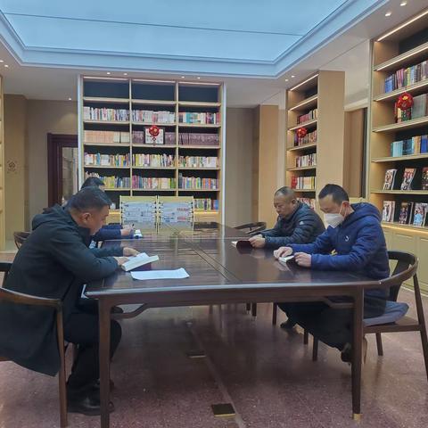 2023年4月7日上午康旅党支部在图书馆组织全体党员学习