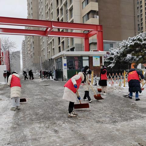 【幸福历城 群众满意】扫雪除冰在行动，志愿服务暖人心