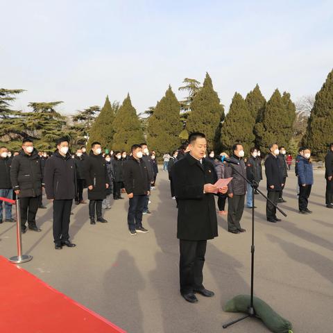 市中区退役军人事务局组织参加全市退役军人事务系统升国旗仪式