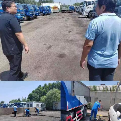 朝环一清场全力做好场区环境优化