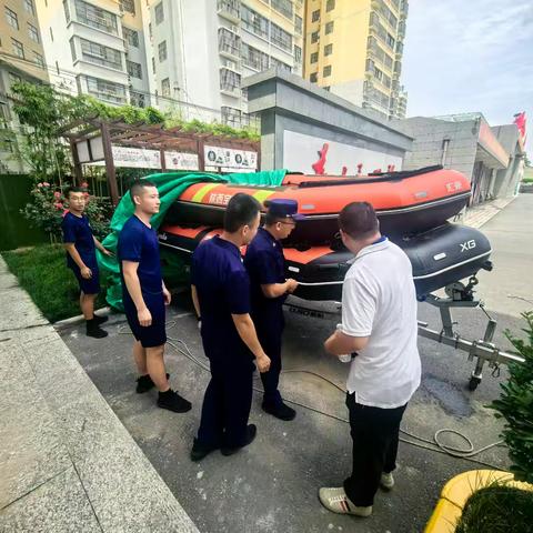 扶风南大街消防救援站顺利完成支队水域装备巡检暨装备服务活动