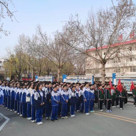 阳谷县第一初级中学开展国旗下讲话——预防校园欺凌，共创和谐校园