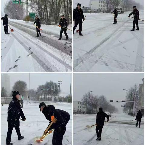 和雪景一样美的，还有风雪中的“城管坚守”