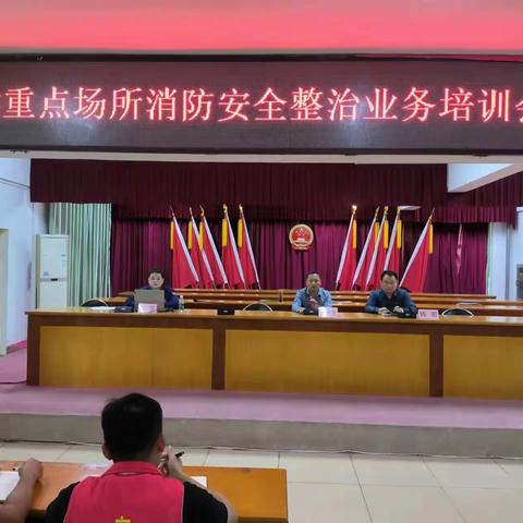 八所镇召开三类重点场所消防安全整治业务培训会