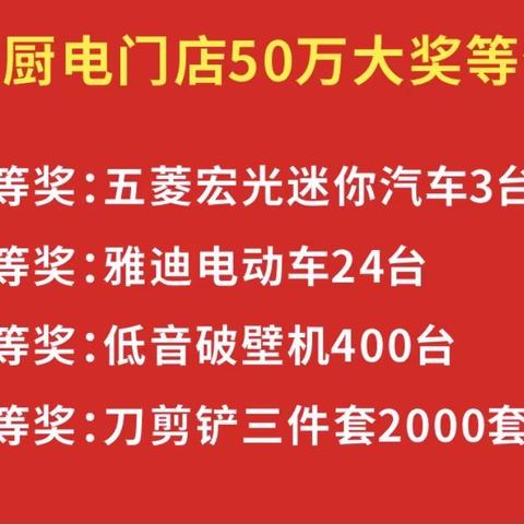 华尔顿厨电全国五一大联动， 10000台空气炸锅免费送，抽大奖，送汽车🚗