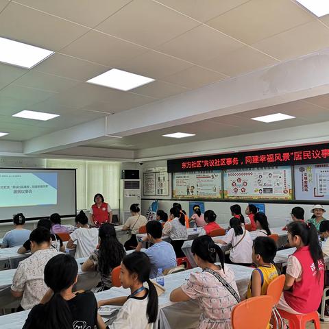 东方社区“共议社区事务，同建幸福风景”居民议事会