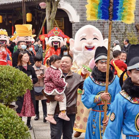 郑集！万众瞩目！2023超大型民俗庙会！新春花灯、烟花秀、民俗表演...