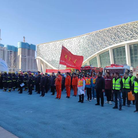 以演筑防，锤练精兵！路桥公司代表市公路事业发展中心参加新乡市反恐应急演练活动