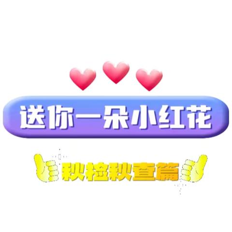 【送你一朵小红花】秋检秋查篇