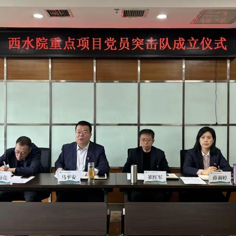 使命在肩 攻坚有我——西水院党支部成立重点项目党员突击队 为水务技术发展注入红色动力