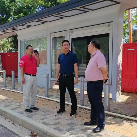 陈柏青副主任对桂林洋市政及园林环卫等管养工作开展实地调研