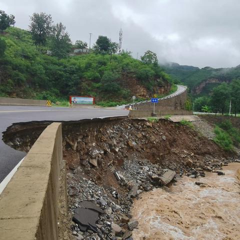 阳泉分局局领导深入盂县东公路管理段调研公路防汛抢险工作