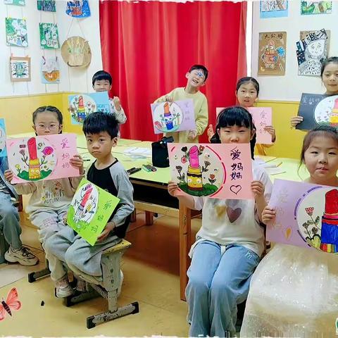 十点班小朋友们作品《爱妈妈👩》