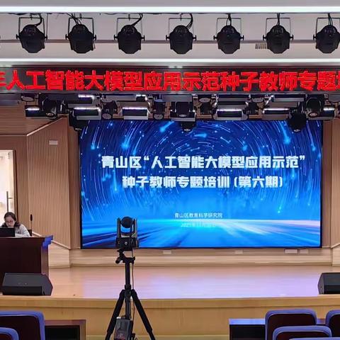 AI助力教育数字化转型——青山区“人工智能大模型应用示范”种子教师专题培训（第六期）