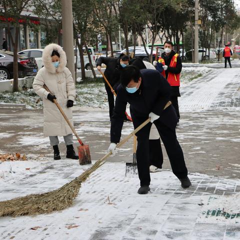 以雪为令保畅通 及时清雪暖人心 ——市发改委开展义务扫雪除冰志愿服务活动