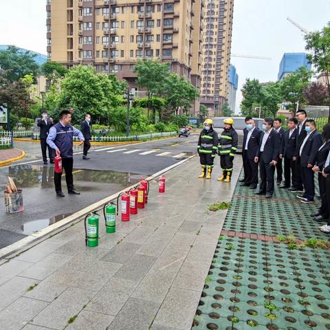 西安市房地产经营三公司第五经营部组织开展消防知识培训、演练活动