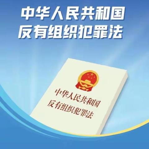 反有组织犯罪法 ：速来！一起学习《反有组织犯罪法》