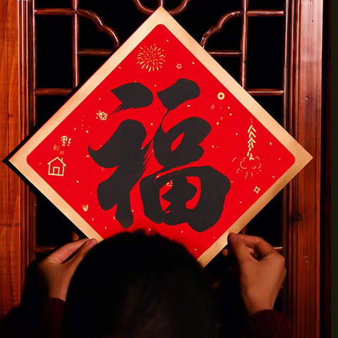 巧手写“福”字，温暖送祝福——四联社区青少年新春集福活动