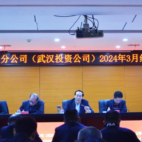 又踏层峰辟新天 更扬云帆立潮头 武汉分公司(武汉投资公司)三月经营分析会纪实
