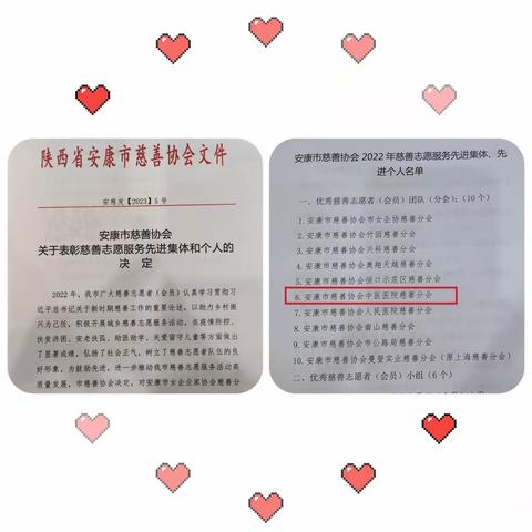 【快讯】安康市中医医院慈善分会获“优秀慈善志愿者团队”荣誉称号