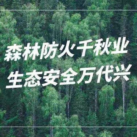 森林草原防火暨植树造林倡议书