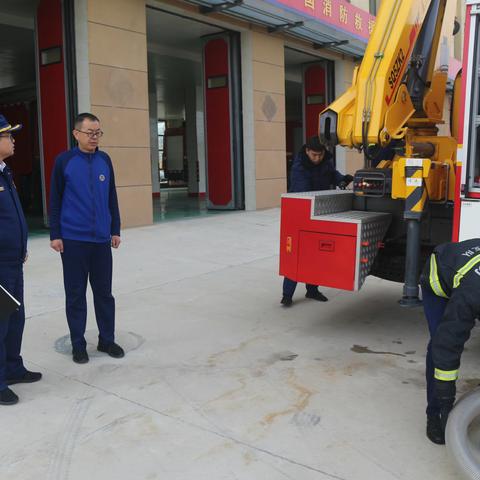 环翠大队主官深入张村消防救援站开展节前督导检查