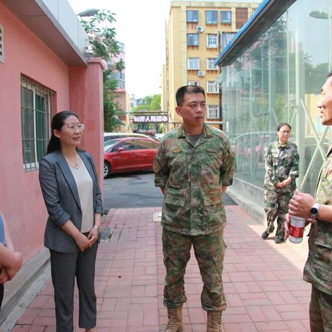 【乐居甸柳】历城区武装部部长于涛一行莅临甸柳新村街道武装部参观交流