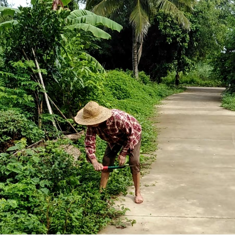 二图村委会一图村二图上下等村庄进行开展农村人居环境整治工作