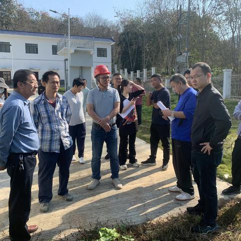 白沙县青松乡中心水厂工程综合竣工验收会