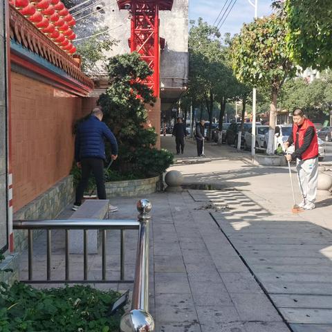 五仙社区开展爱国卫生劳动周末志愿活动