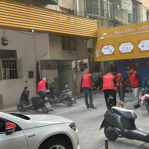 五仙社区开展周末环境卫生整治志愿服务活动