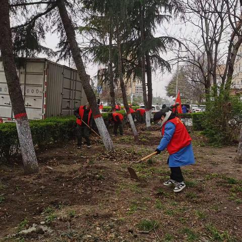 县农科所在分包绿化带和分包“三无小区”开展志愿服务活动