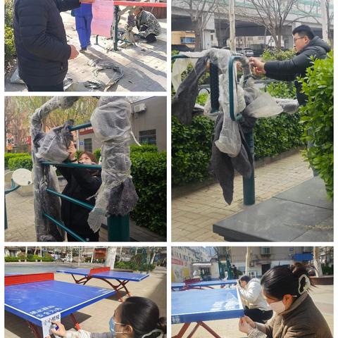 纬北路街道聚贤社区开展“健身器材焕新颜 安全守护暖民心”工作
