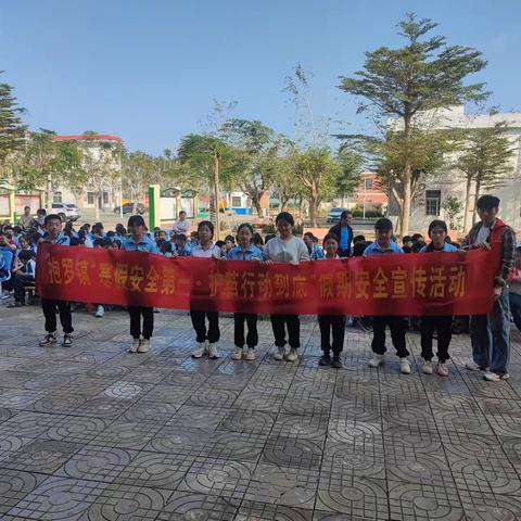抱罗镇寒假安全第一·护苗行动到底宣传活动