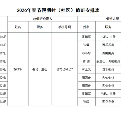 李洞村春节安全温馨提示