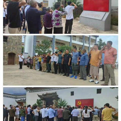 李棋街道任井社区庆祝中国共产党成立102周年党员活动