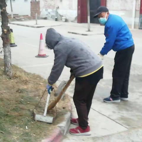 东街街道新民菜场 --“喜迎两节，爱卫同行”