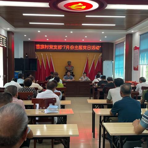 南丰镇苗族村党支部2023年7月主题党日活动
